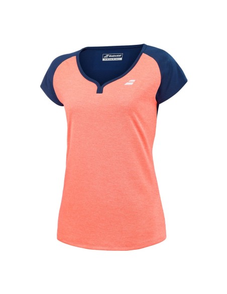 Camiseta Babolat Play Cap Coral Mujer | Ofertas de pádel